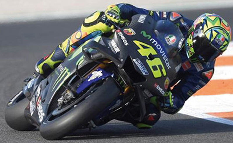 Yamaha YZR-M1 2017 Moto GP TEST Valentino ROSSI 1:12 Yamaha YZR-M1 2017 Moto GP TEST Valentino ROSSI 1:12